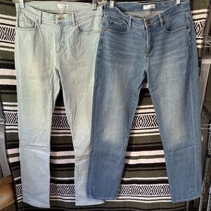 4 pair Loft girlfriend jeans bundle